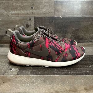 Nike Men’s Size 11.5 Roshe Run Running Shoes Petra Brown Tiger Camo GPX